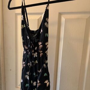 Target Wild Fable Black Dress with Butterfly Print